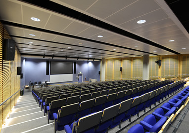 Inside UEA lecture theatre 